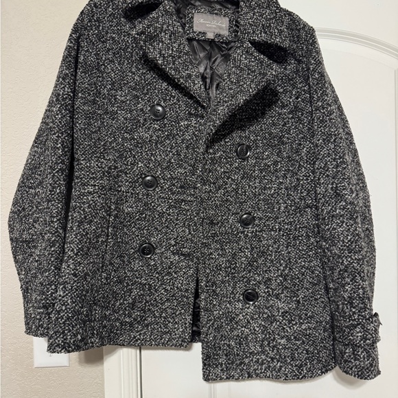 Marvin Richards Black and Gray Tweed Coat - Picture 1 of 2